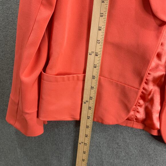 FOREVER 21 Suits Womens Size Large Orange Formal Top Blazer - Picture 7 of 8